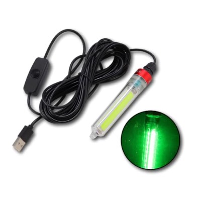 防水LED水中誘魚灯 高輝度 USB5V給電 夜釣り用